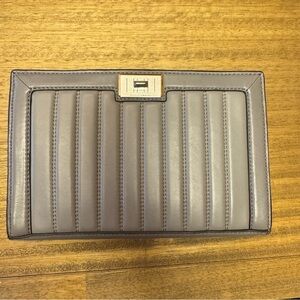 Rebecca Minkoff Gray Quilted Leather Clutch